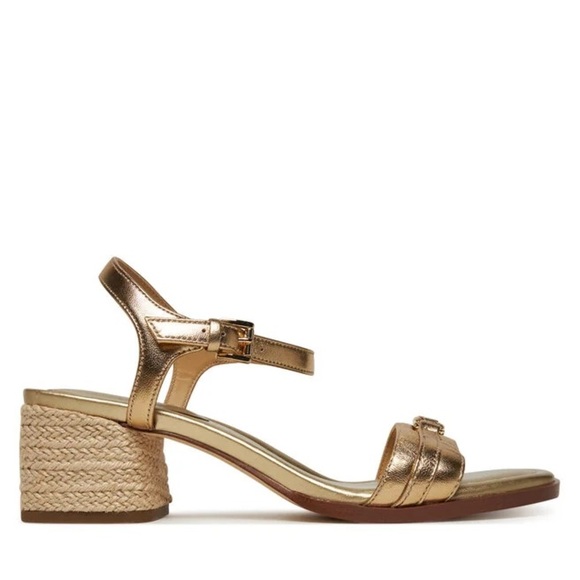 Michael Kors Women's Mandy Mid Sandals with Heel, Pale Gold - Picture 2 of 10